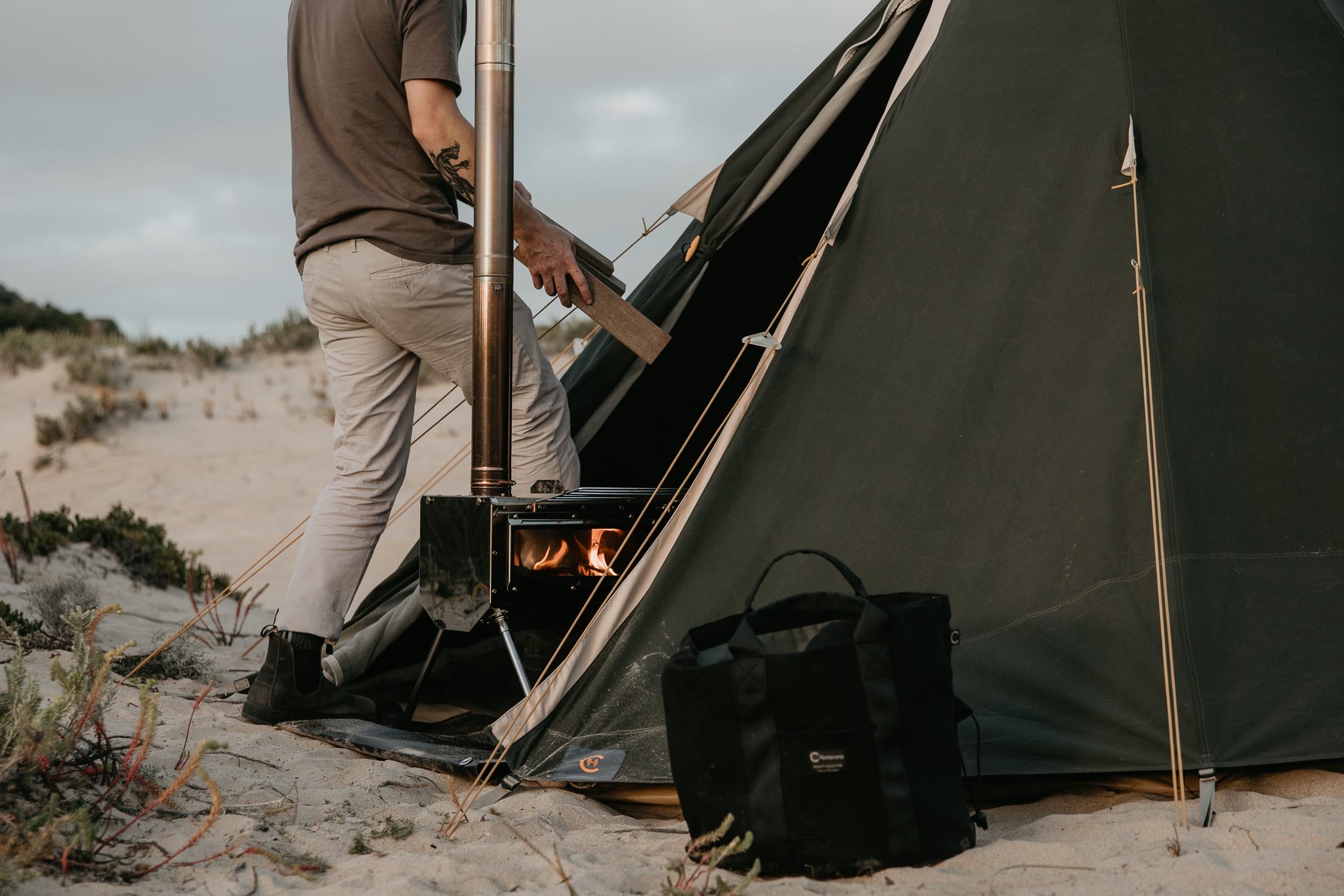 How To Hot Tent: A Guide To Camping With A Portable Wood Burning Stove |  Homecamp