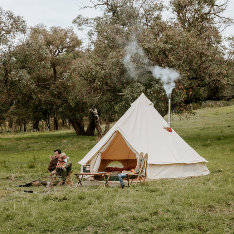 Camping in a Homecamp Bell Tent