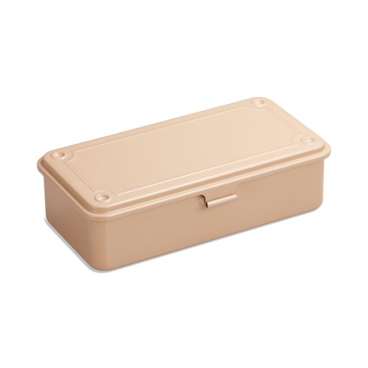 Stackable Steel Toolbox - 19cm - Beige × 2