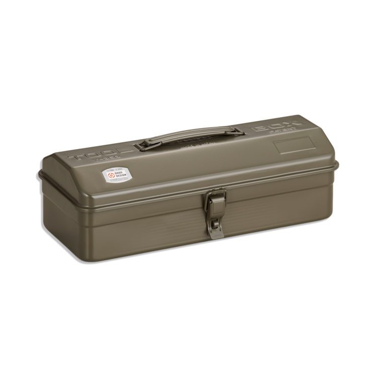 Steel Hip-Roof Toolbox - 35cm - Green (1)