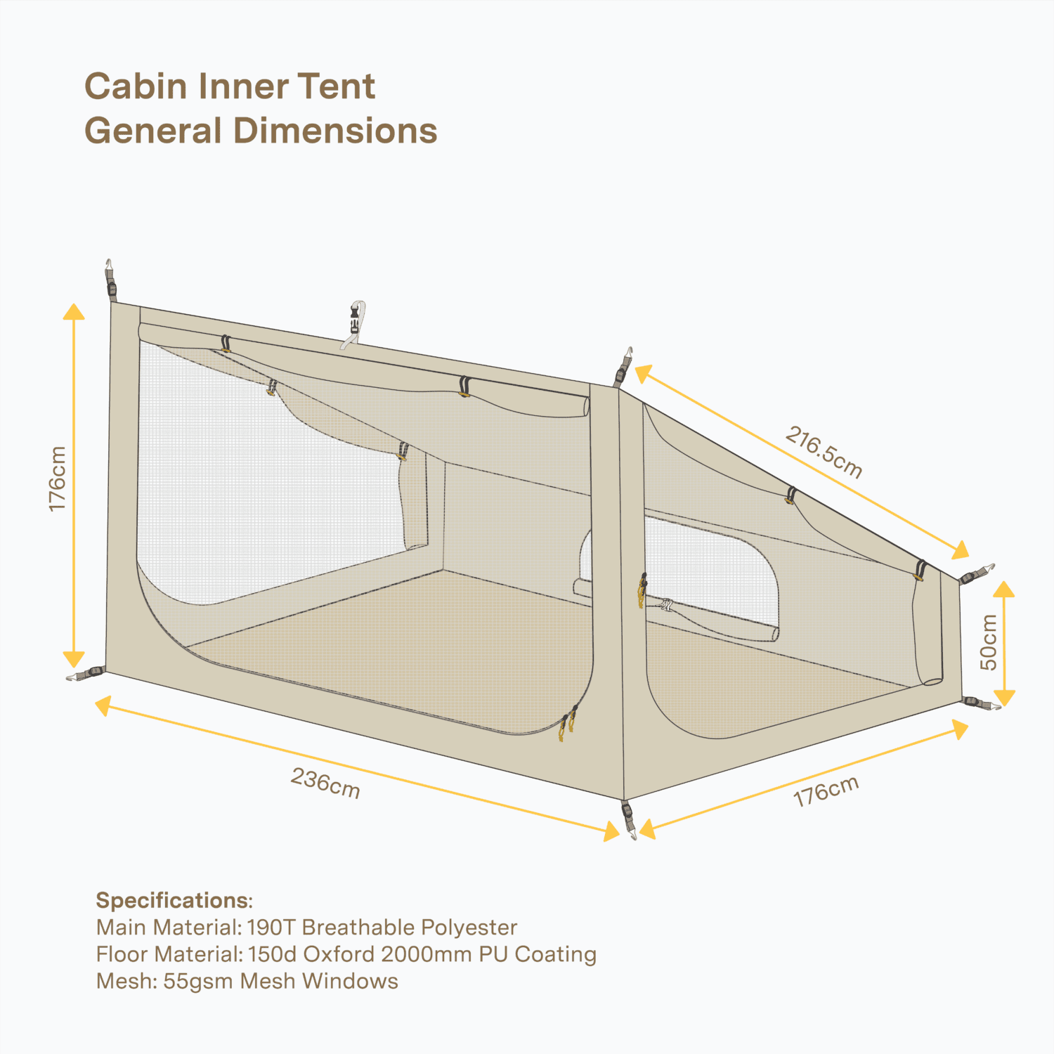 Homecamp Cabin Inner Tent - Image 13
