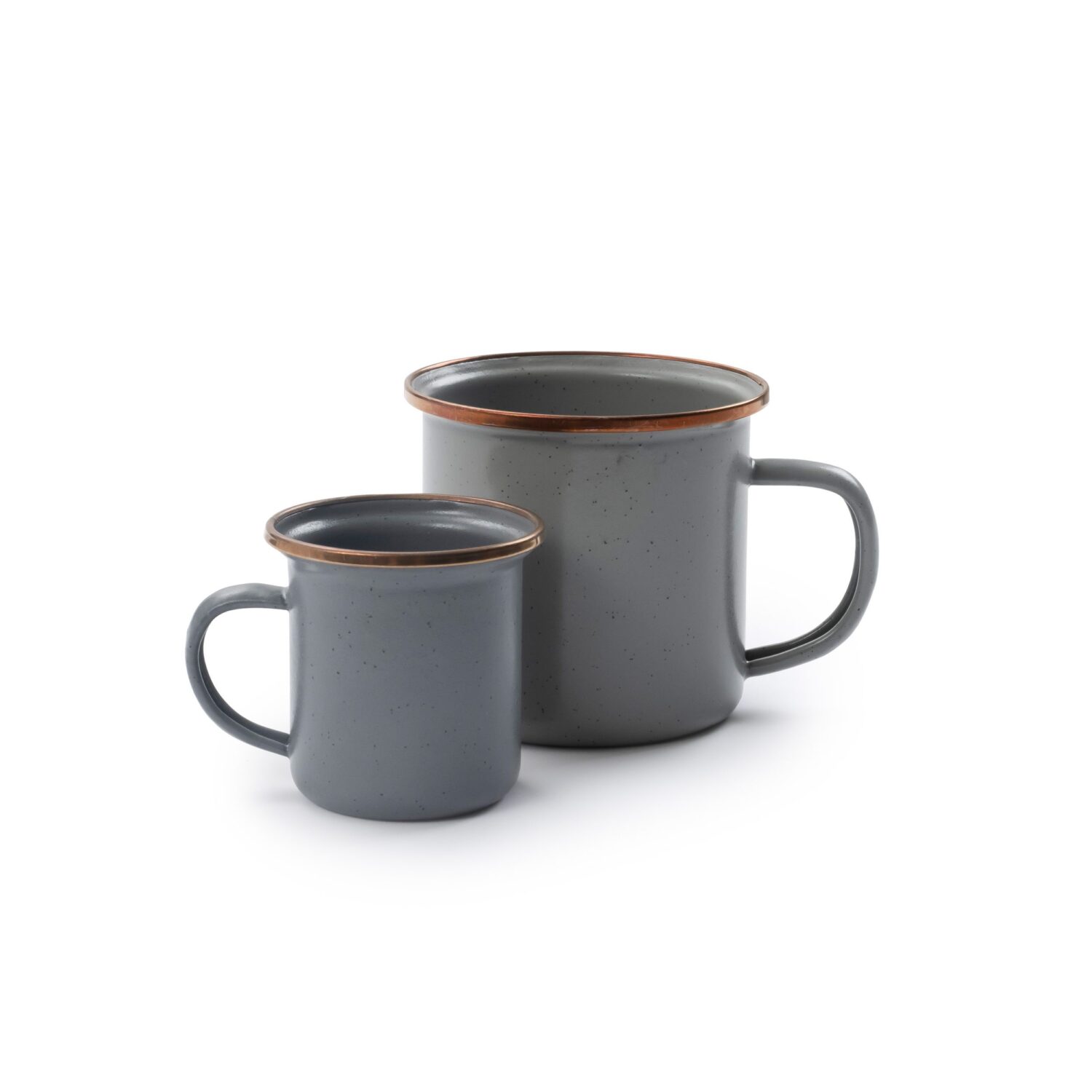 Barebones Enamel Espresso Cup Set - Slate Grey - Image 2