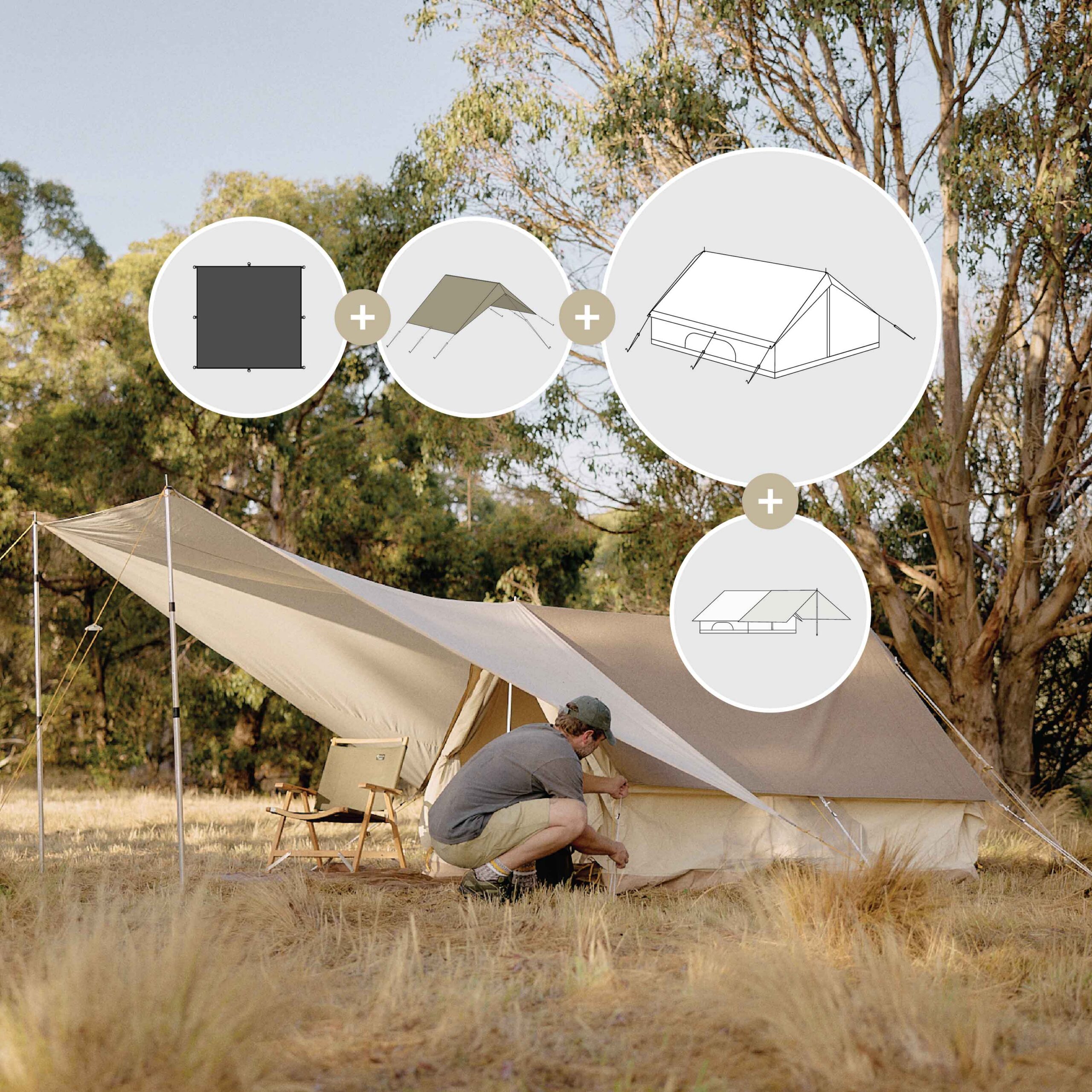 Homecamp A-Frame Tent and Accessory Bundle | Homecamp
