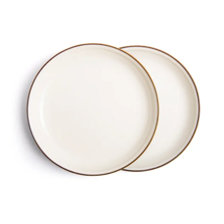 CKW-1034 Enamel 2-Tone Salad Plate Set - Blue (3)